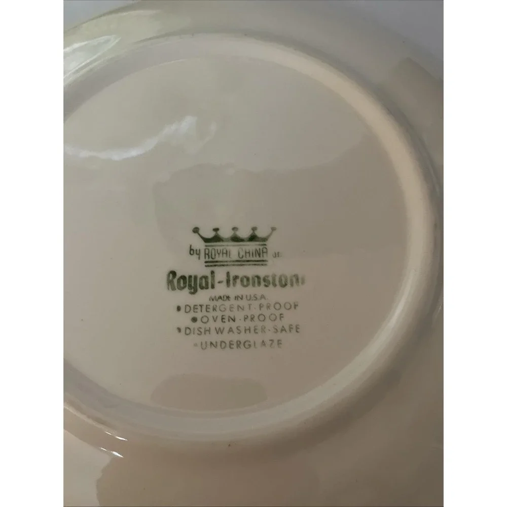 Vintage Royal China Sunshine Pattern Plates Made In The USA Set Of 3 10